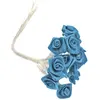 Image de Sachet de 48 mini-Roses satin, bleu Turquoise