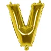 Image de Ballon aluminium mylar lettre V, or