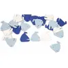 Image de Sachet de 20 confettis Voiliers 2cm en bois, Blancs et Bleus