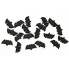 Image de Sachet de 20 Confettis de table CHAUVE-SOURIS en bois, Noir