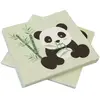 Image de Sachet de 20 Serviettes Panda en papier 33x33cm