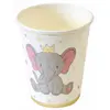 Image de Lot de 6 Gobelets Eléphant couronné en carton 25cl