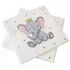 Image de Sachet de 20 Serviettes ElÃ©phant couronnÃ© en papier 33x33cm