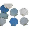 Image de Sachet de 8 Confettis de table Coquillages en bois 3,5cm