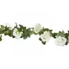 Image de Guirlande de Roses Blanches et feuillage