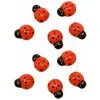 Image de Lot de 10 petites Coccinelles adhésives en bois 1,5cm