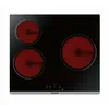 Image de Table de cuisson vitrocéramique 60cm 3 feux 5300w noir - Brandt - BPV6320B -