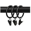 Image de Secodir   Lot De 10 Anneaux Pinces En Métal Ø35 Mm   Fixation Rapide Pour Rideaux Légers   Pour Coton Léger Et Voilages