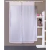Image de 2 Voiles À Passants Base Droite 90 X 220 Cm Lutheo Coloris Blanc