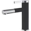 Image de Ultrate mitigeur lavabo bas noir et chromé Essebagno