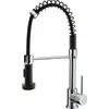 Image de Essebagno Mitigeur Évier À Douchette Plimo Chrome Noir