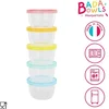 Image de Bols avec couvercles MAXI FUN COLORS 250ml set 5pcs