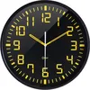 Image de Horloge murale 30 cm 11023 noir / jaune