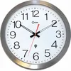 Image de CEP Orium horloge murale, radio, étanche, argent, acier inoxydable