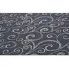 Image de Chemin de Table Organza Arabesques 36cm x 5m, Noir/Argent