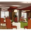 Image de Set 3 tentures de plafond Voile triangle, CHOCOLAT