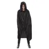 Image de Déguisement CAPE CAPUCHE VELOURS NOIR LUXE 182CM - Chaks Déguisement et fun - H4021