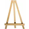 Image de Grand Porte-menu chevalet TRIANGLE bois 25cm (3 pieds)