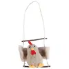 Image de Poule sur balanÃ§oire dÃ©co 10cm