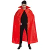 Image de Cape satin 163cm Rouge avec col Rouge