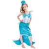 Image de DÃ©guisement SirÃ¨ne LUXE bleue 7-9 ans