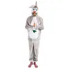 Image de DÃ©guisement peluche Lapin gris 180cm, adulte
