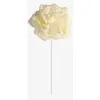 Image de Set de 4 grandes Roses diam 8cm sur tige, ivoire