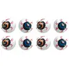 Image de Sachet de 8 balles yeux horreur dÃ©co 3,5 cm