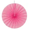 Image de Lot de 4 éventails papier 20cm, Fuchsia