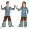 Image de DÃ©guisement Hippie Vintage bleu 116cm, 4-6 ans  (x1)