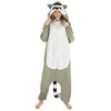 Image de Combinaison kigurumi Raton Laveur 164cm, taille M adulte