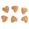 Image de Set de 6 petits Coeurs Liège adhésifs 2,7cm à disperser