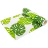 Image de Chemin de table TISSU Feuilles Exotiques vertes 3m