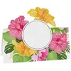Image de Set de 6 Marque-places Fleurs Tropicales en carton