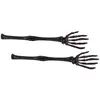 Image de Lot de 2 Couverts à salade bras squelette 32cm Noirs