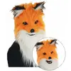 Image de Masque fourrure intÃ©gral de RENARD avec bouche articulÃ©e
