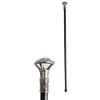 Image de Canne en mÃ©tal avec pommeau diamant serti transparent 93cm