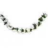 Image de Guirlande d'Hortensia artificielle 220cm, Blanc