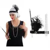 Image de Kit Charleston 3 piÃ¨ces (fume-cigarette, bandeau, collier), Noir