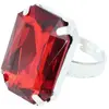 Image de Bague de Vampire avec grosse pierre rouge