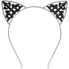 Image de Serre-tÃªte Chat mÃ©tal avec strass