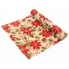 Image de Chemin de table Poinsettias rouge avec paillettes