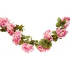 Image de Guirlande Hortensia 220cm volumineuse, Rose