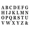 Image de Set de 48 Lettres carton 13,5cm avec adhÃ©sifs, Noirs