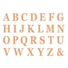 Image de Set de 48 Lettres carton 13,5cm avec adhÃ©sifs, Rose Gold
