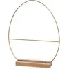 Image de Centre de table en mÃ©tal dorÃ© forme Oeuf sur socle, 28cm
