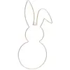 Image de Lapin mÃ©tal dorÃ© Ã  suspendre, 59 cm