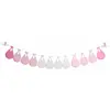 Image de Guirlande Baby Shower personnalisable 2m40, Blanc/Rose