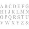 Image de Set de 48 Lettres carton 13,5cm avec adhÃ©sifs, Argent
