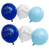 Image de Sachet de 6 Ballons latex Hello Baby ! 27cm, Bleu